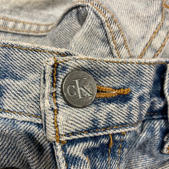 Calvin Klein Jeans Sz 14 Double Stone Wash Vintage 90's Y2K Tapered Leg USA Made - Picture 14 of 16